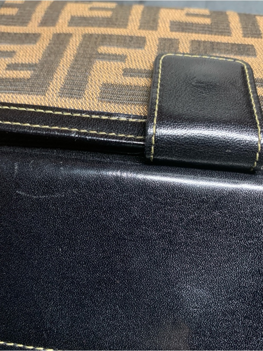 Fendi Zucca Canvas Bifold Wallet in Brown and Black - Picture 14 of 17